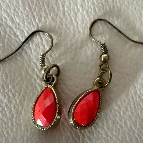 Jewelry - 7/10🔥Elegant Coral Teardrop Earrings